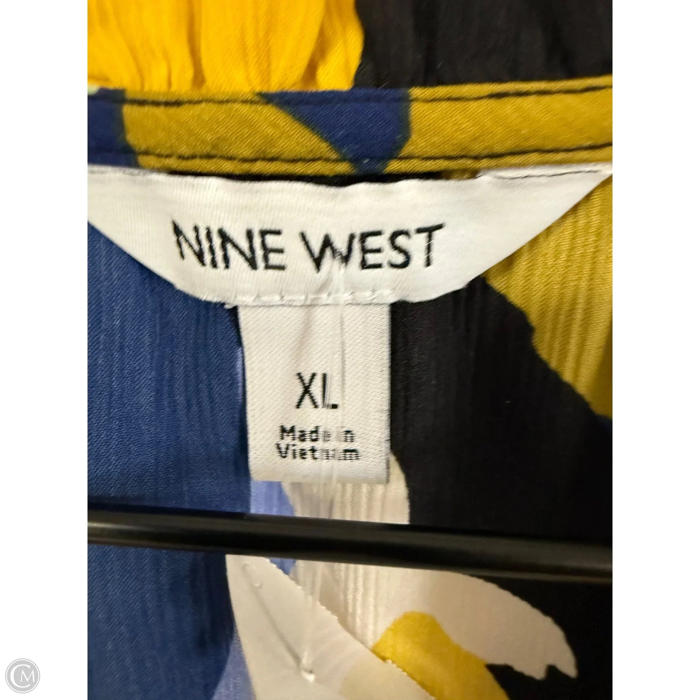 Top Short Sleeve By Nine West In Multi-colored, Size: Xl