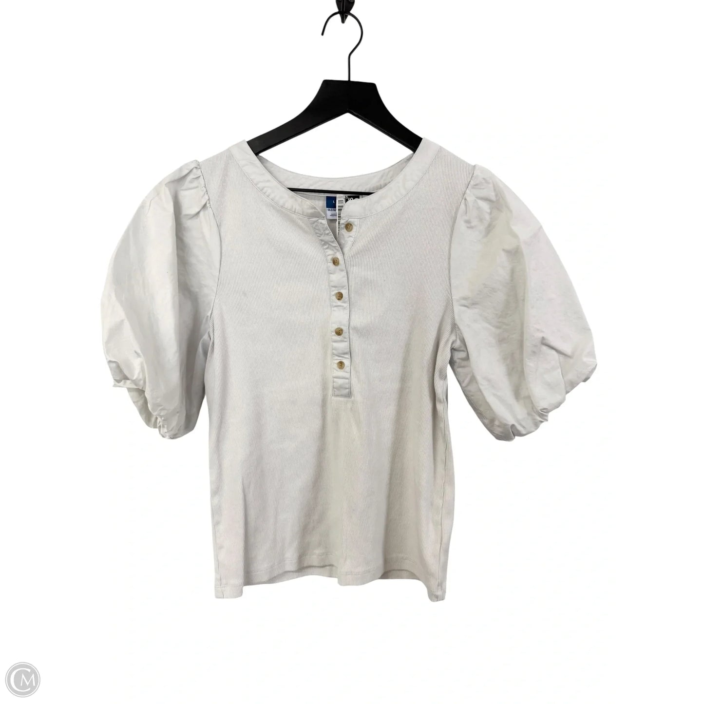 Top Short Sleeve By Old Navy In White, Size: L