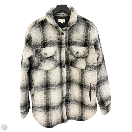 Jacket Shirt By Thread And Supply In Black & Tan, Size: L