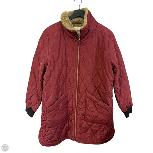 Coat Puffer & Quilted By Weatherproof In Red, Size: M