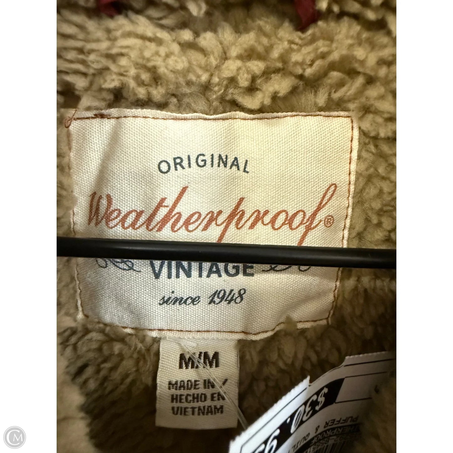 Coat Puffer & Quilted By Weatherproof In Red, Size: M