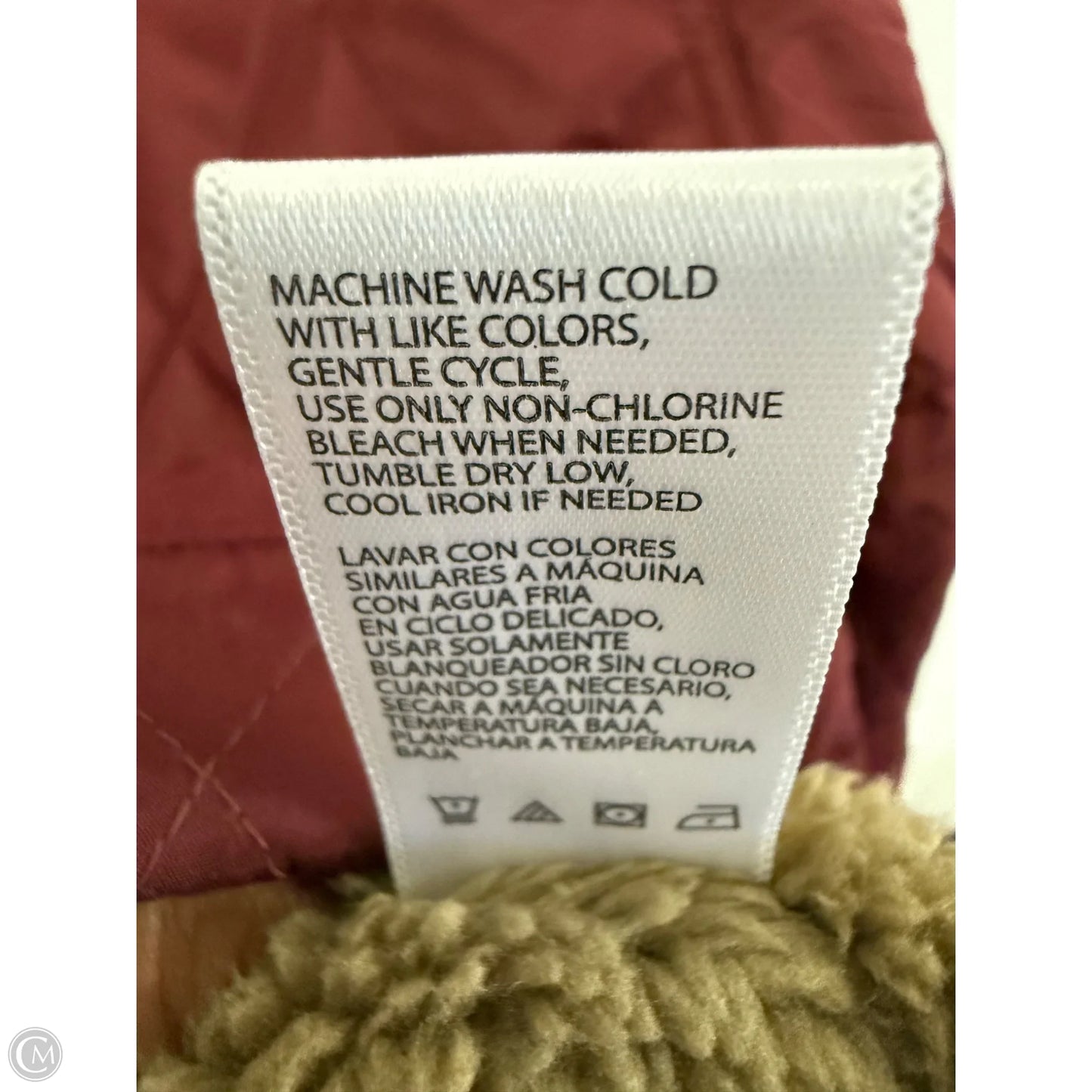 Coat Puffer & Quilted By Weatherproof In Red, Size: M