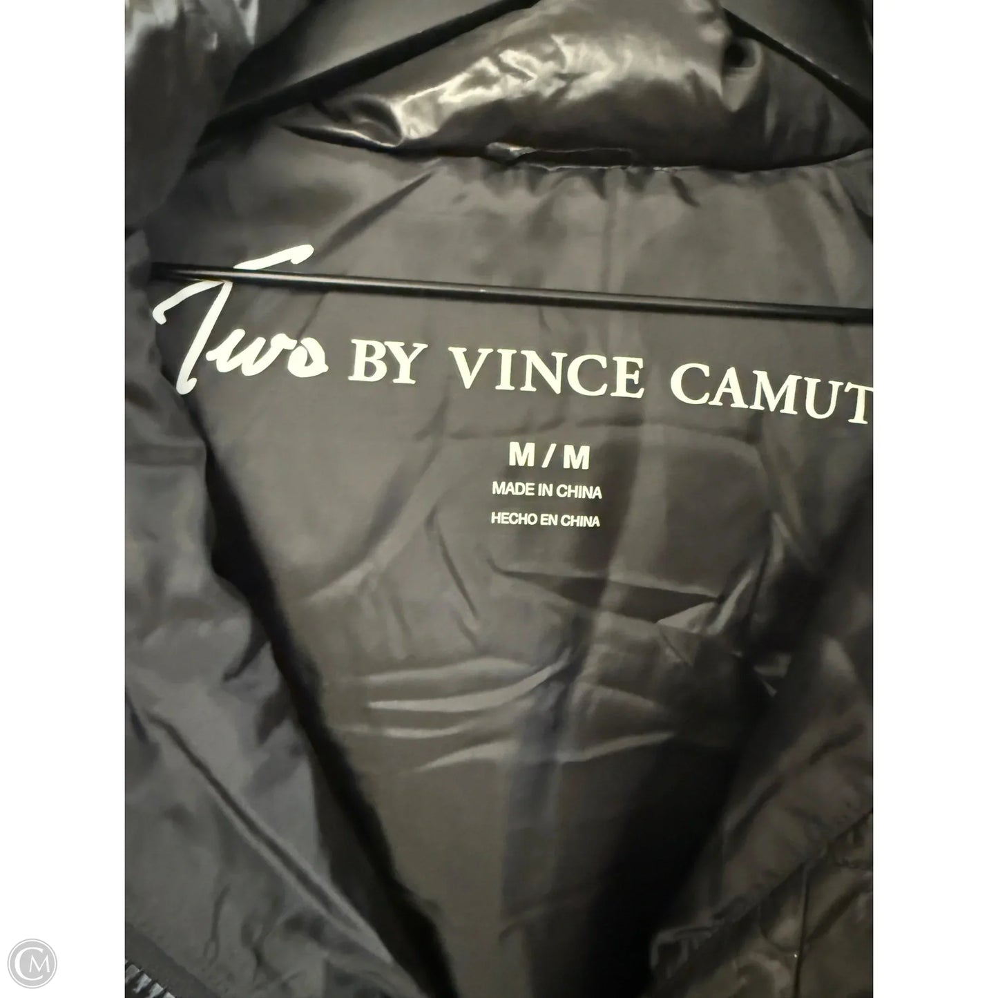 Coat Puffer & Quilted By Two By Vince Camuto In Black, Size: M