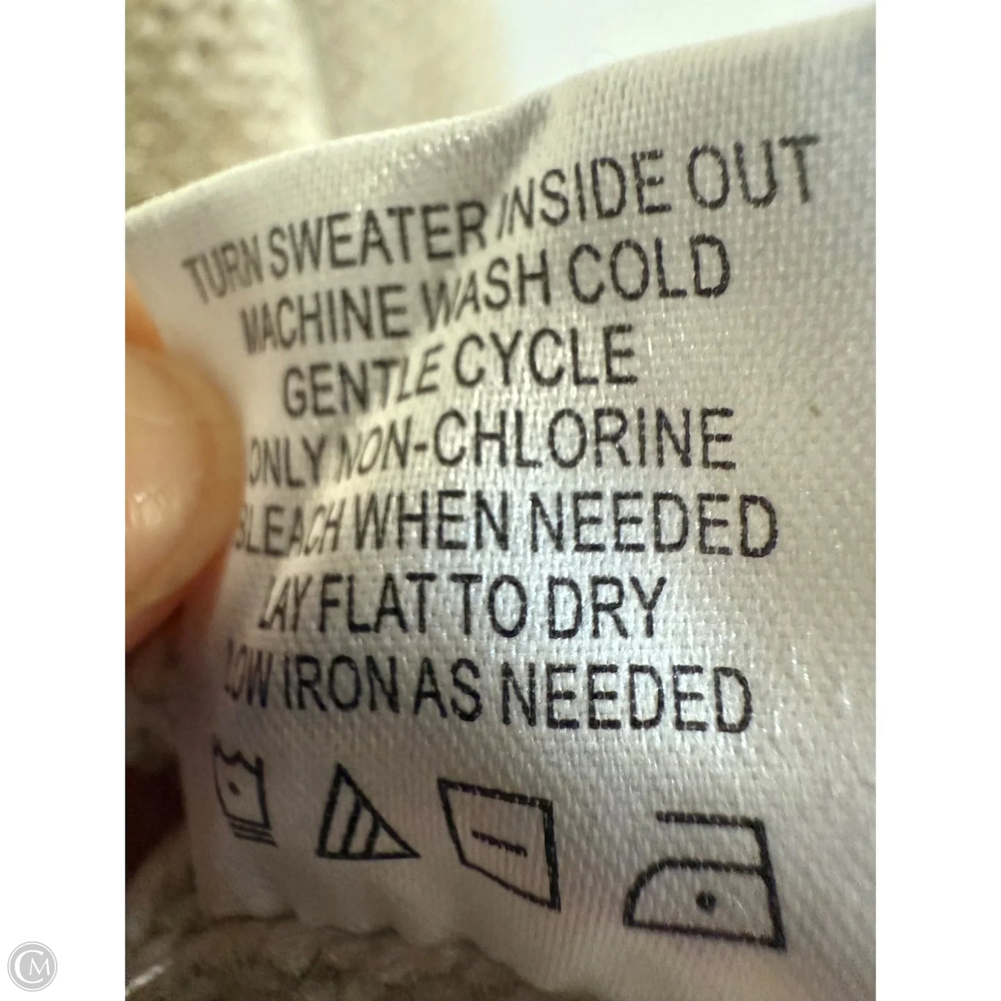 Sweater By Cme In Beige, Size: L