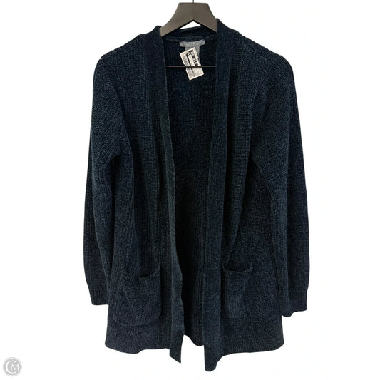 Sweater Cardigan By Matty M In Navy, Size: L