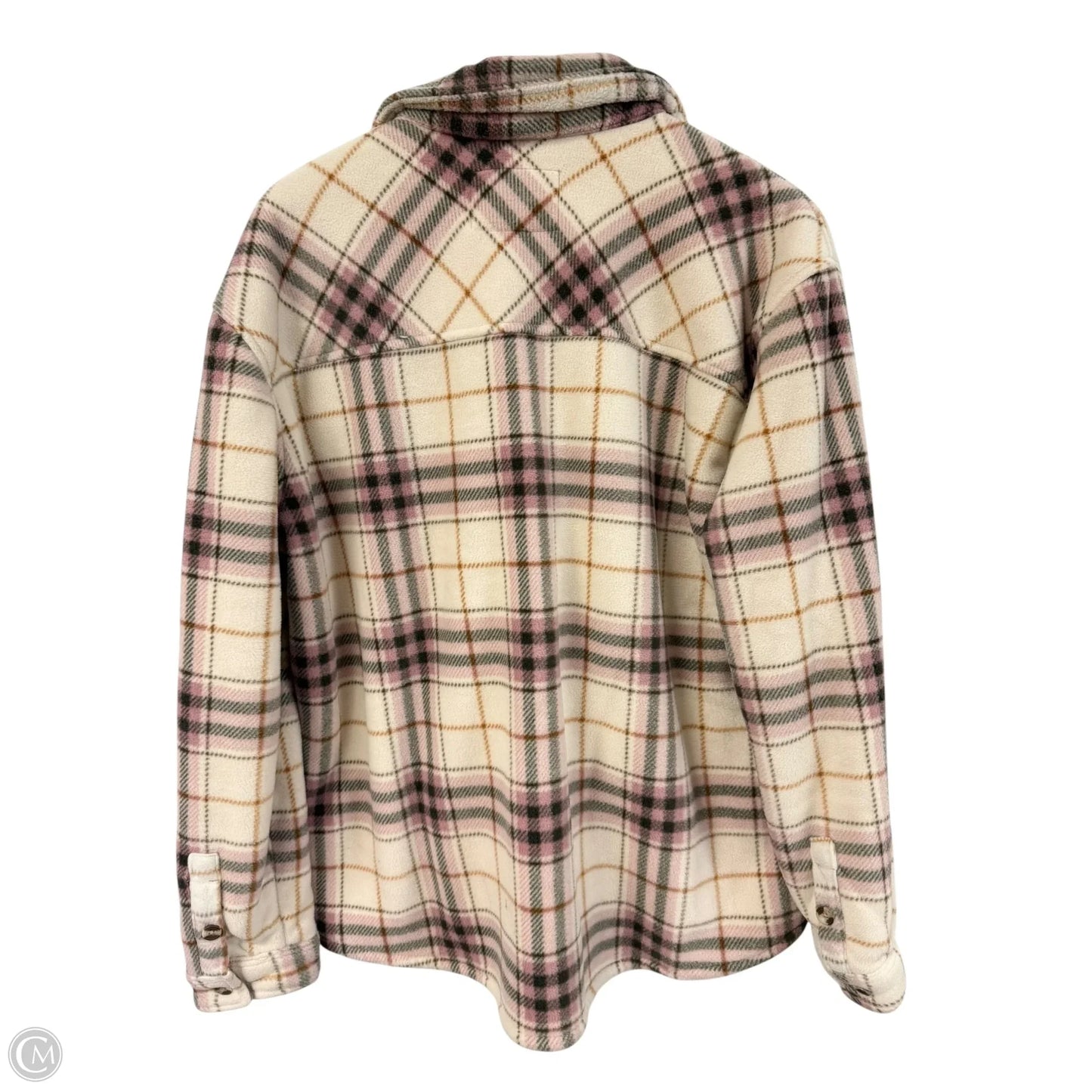 Jacket Shirt By Sage In Plaid Pattern, Size: Xl