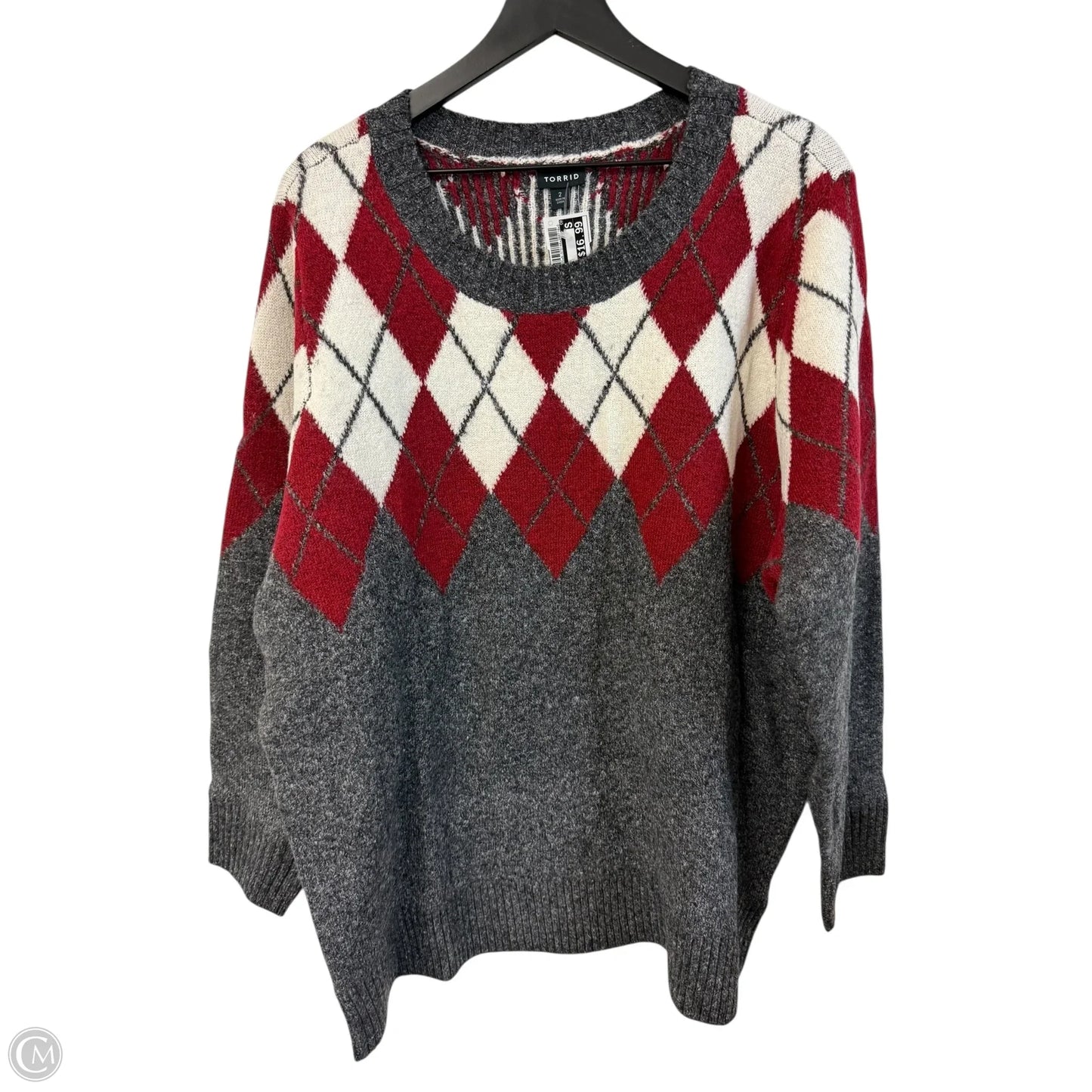 Sweater By Torrid In Grey, Size: 2x