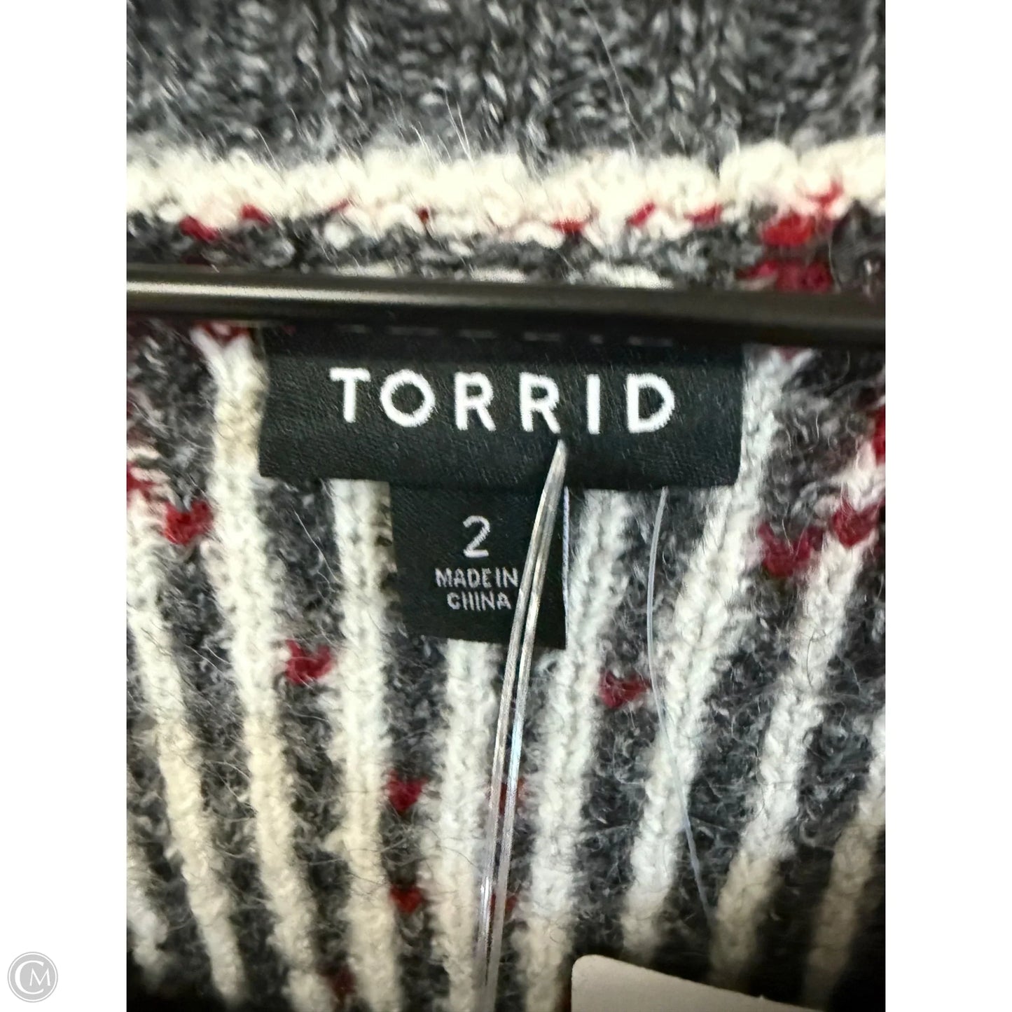 Sweater By Torrid In Grey, Size: 2x