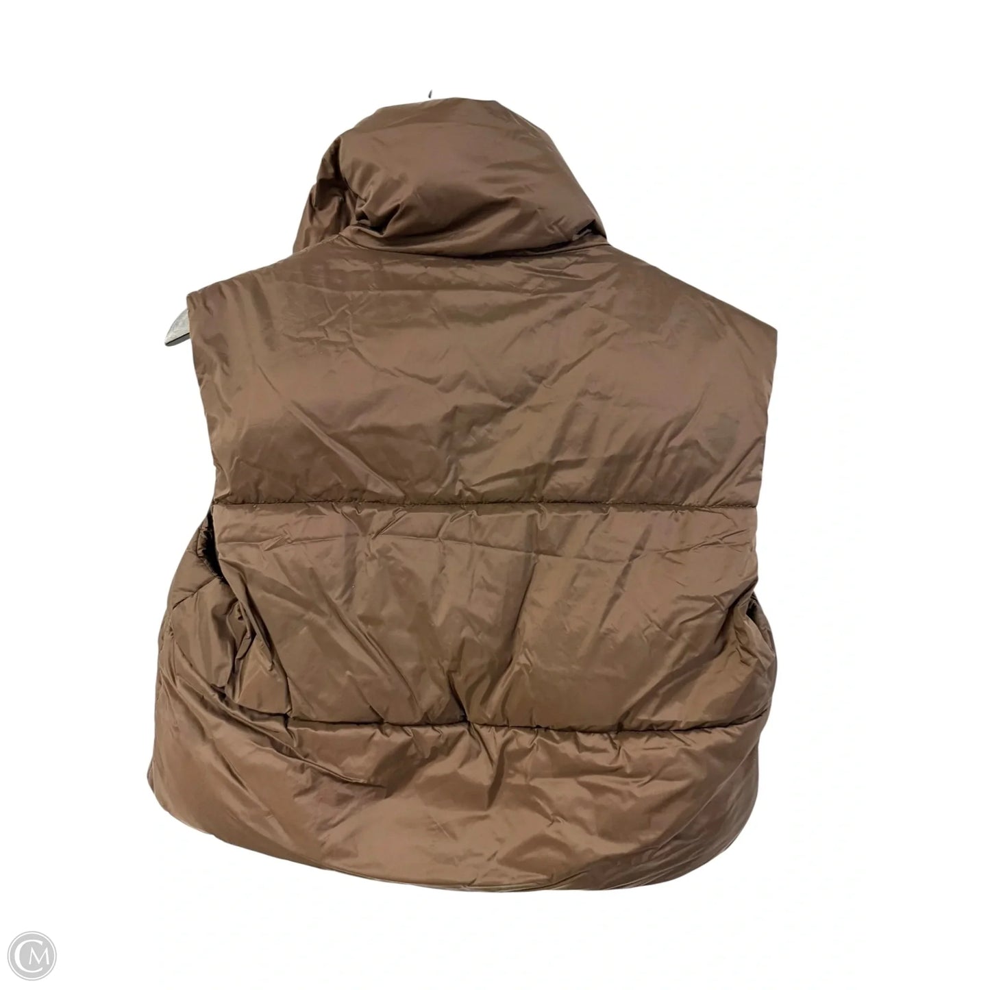 Vest Puffer & Quilted By Cme In Brown, Size: S