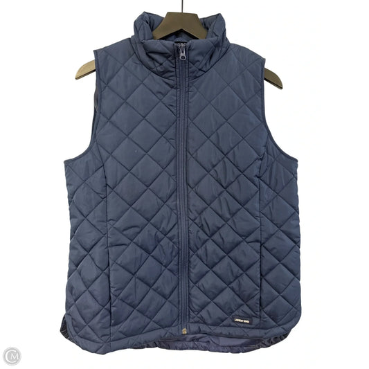 Vest Puffer & Quilted By Lands End In Navy, Size: M