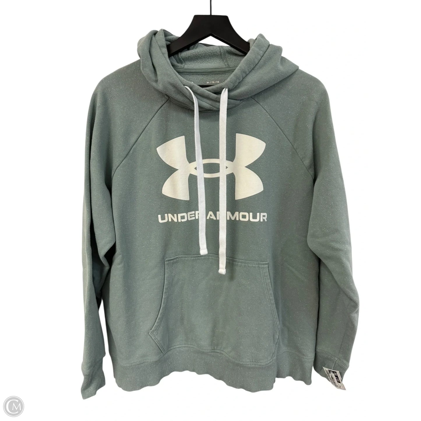 Sweatshirt Hoodie By Under Armour In Green, Size: Xl