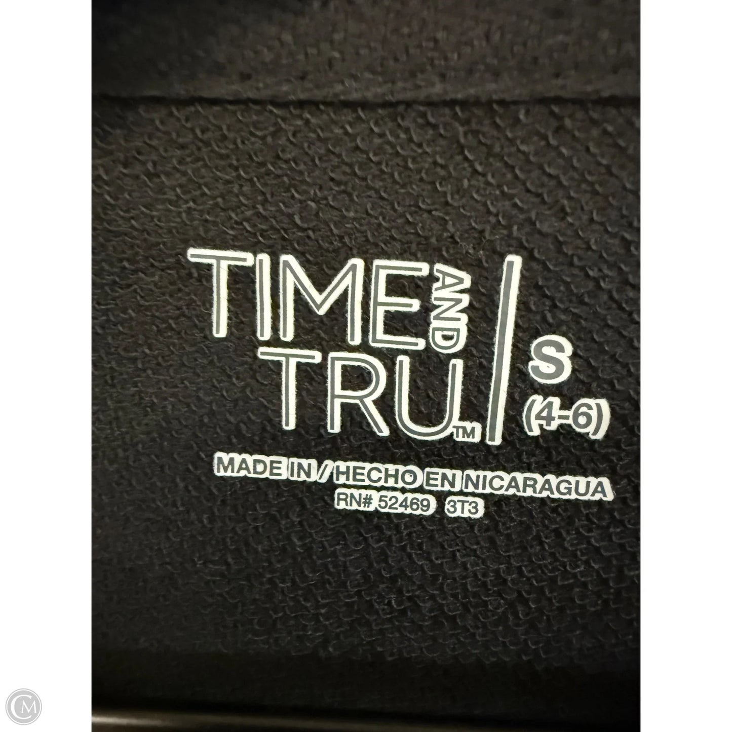 Sweatshirt Crewneck By Time And Tru In Black, Size: S