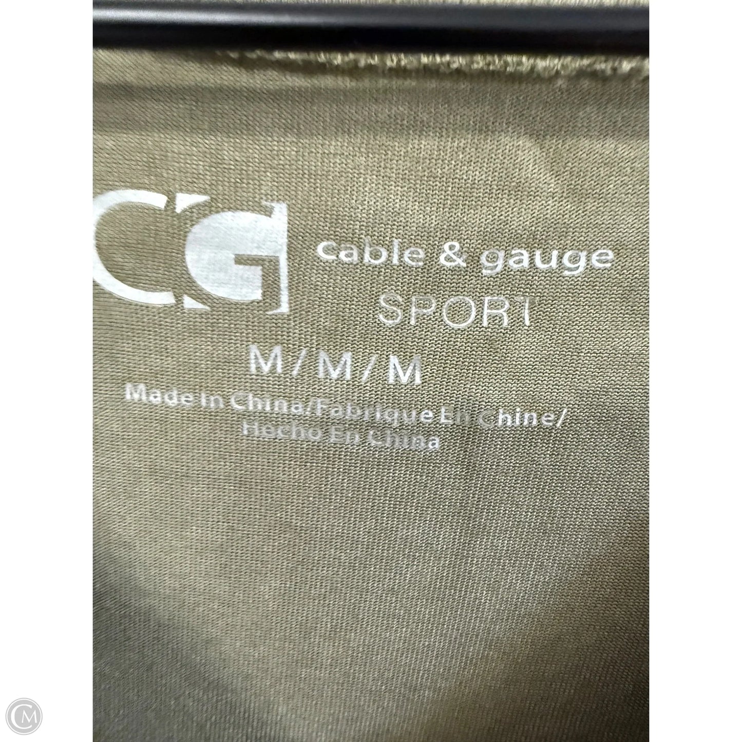 Top Short Sleeve Basic By Cable And Gauge In Green, Size: M