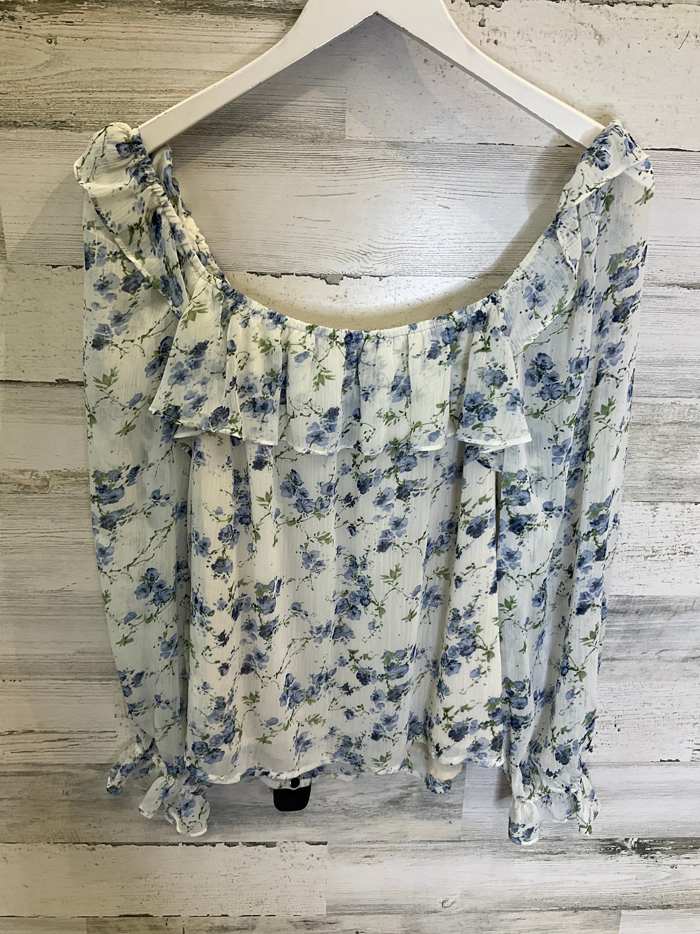 Cream Blouse Long Sleeve Dress Forum, Size M