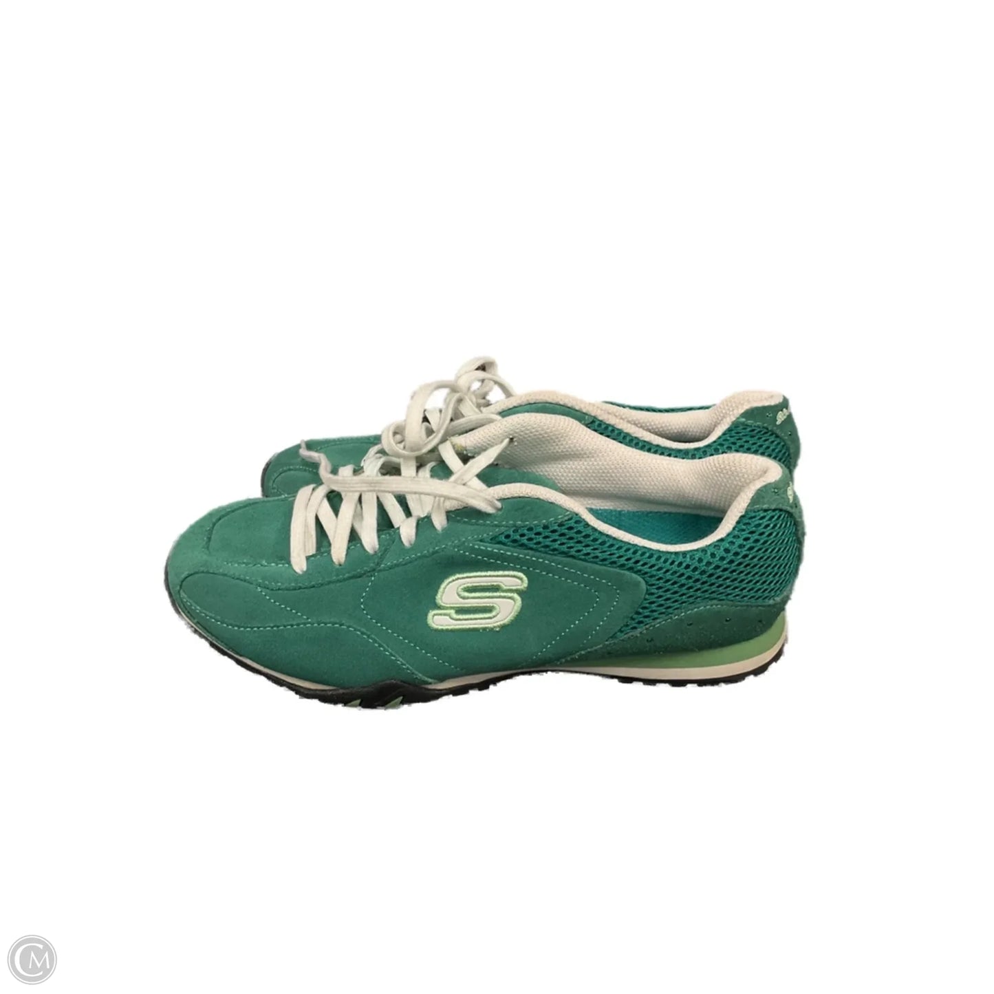 Shoes Sneakers By Skechers In Green, Size: 7