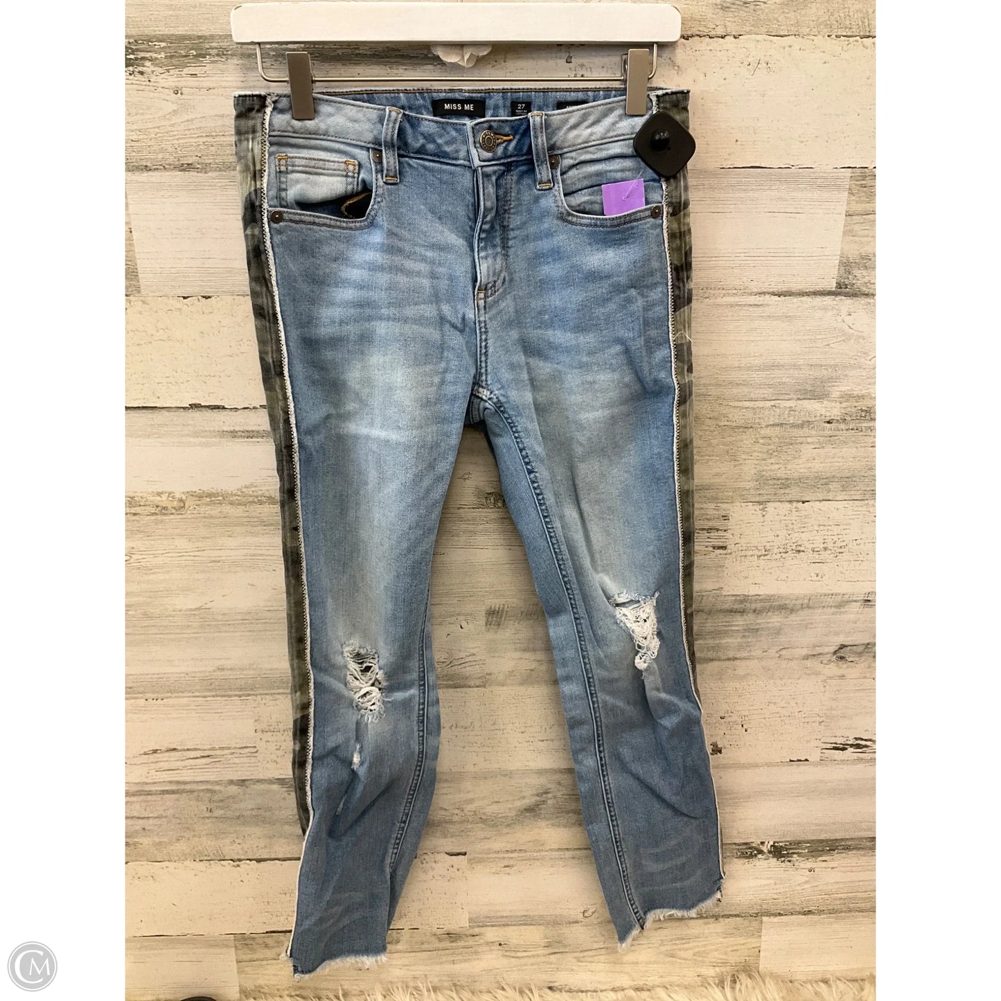 Jeans Skinny By Miss Me In Blue Denim, Size: 4
