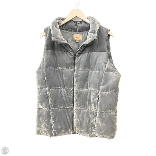 Vest Puffer & Quilted By Loft In Grey, Size: L