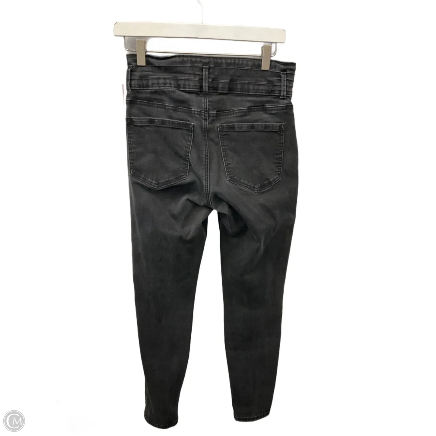 Jeans Skinny By Ann Taylor In Black Denim, Size: 4