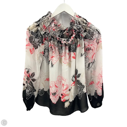 Top Long Sleeve By White House Black Market In Multi-colored, Size: S