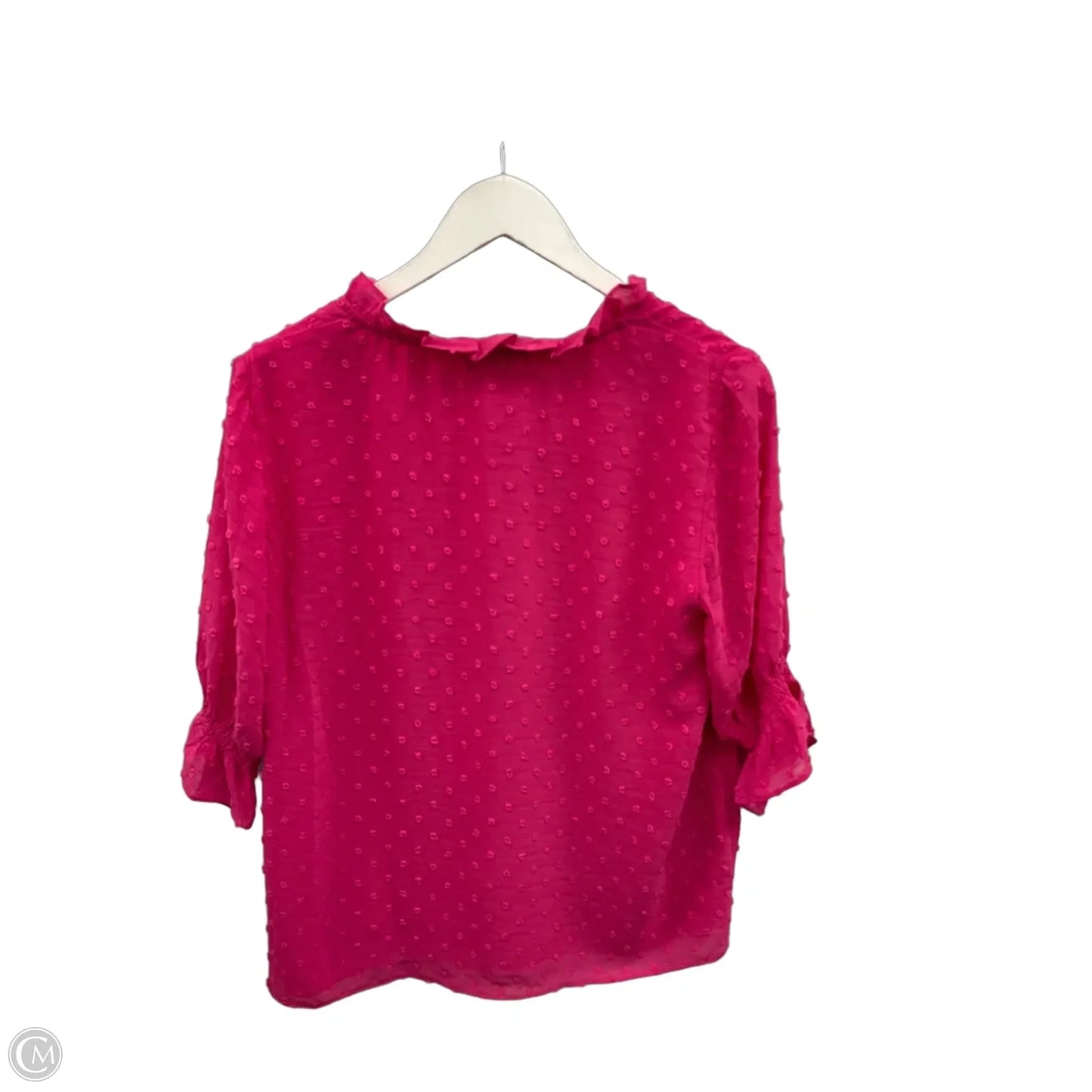 Top Short Sleeve By Cece In Pink, Size: M
