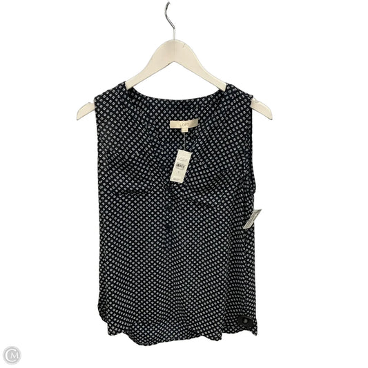 Blouse Sleeveless By Loft In Nautical Print, Size: S
