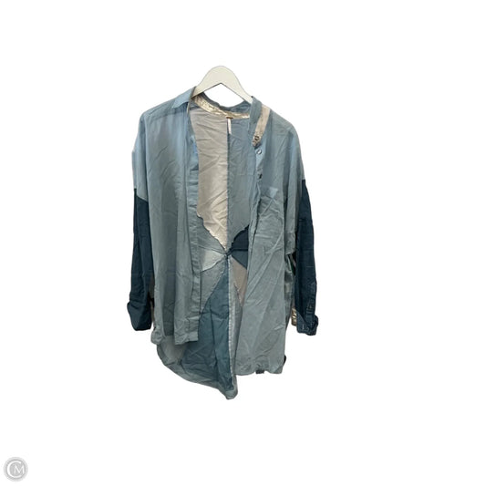 Top Long Sleeve By Free People In Blue, Size: S
