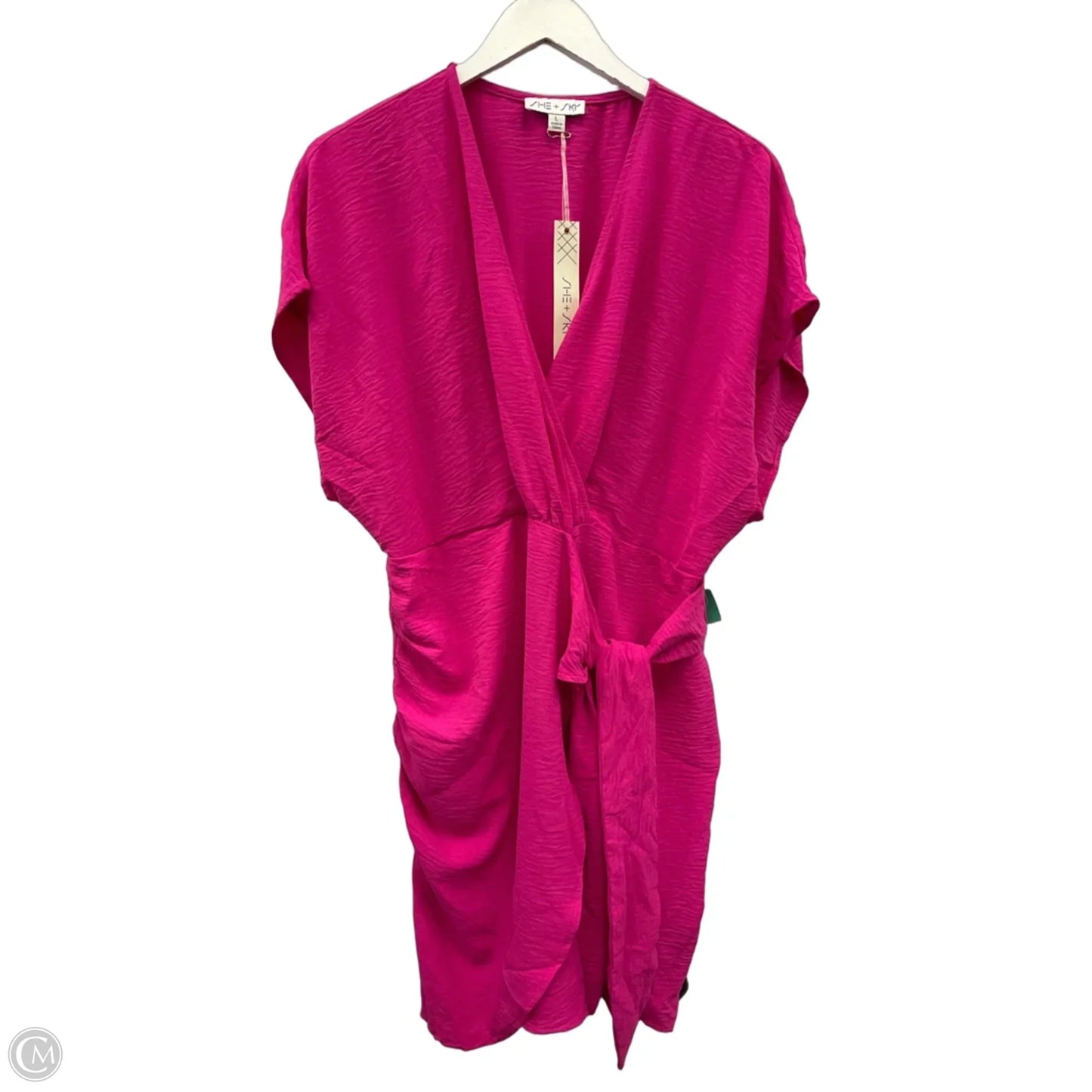 Dress Casual Short By She + Sky In Pink, Size: L