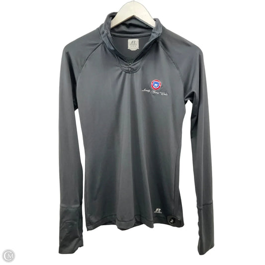 Athletic Top Long Sleeve Collar By Russel Athletic In Grey, Size: M