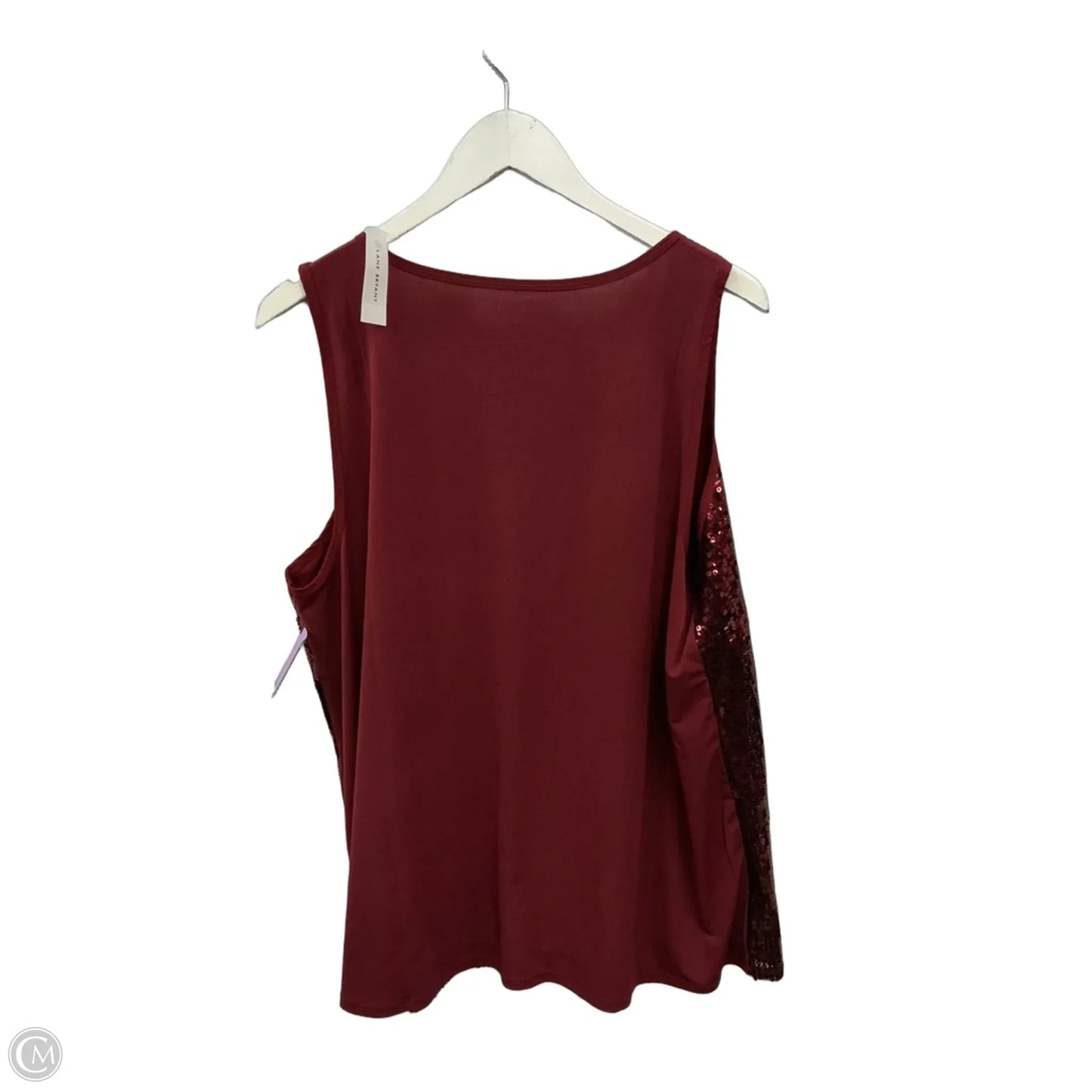 Top Sleeveless By Lane Bryant In Red, Size: 2x