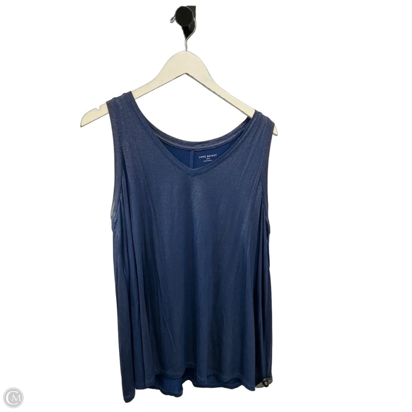 Top Sleeveless By Lane Bryant In Blue, Size: 1x