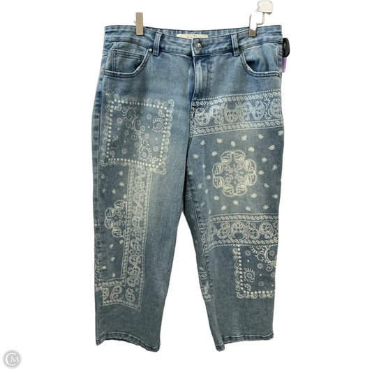 Capris By Cato In Blue Denim, Size: 12