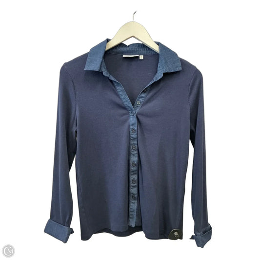 Top Long Sleeve By Chicos In Navy, Size: S