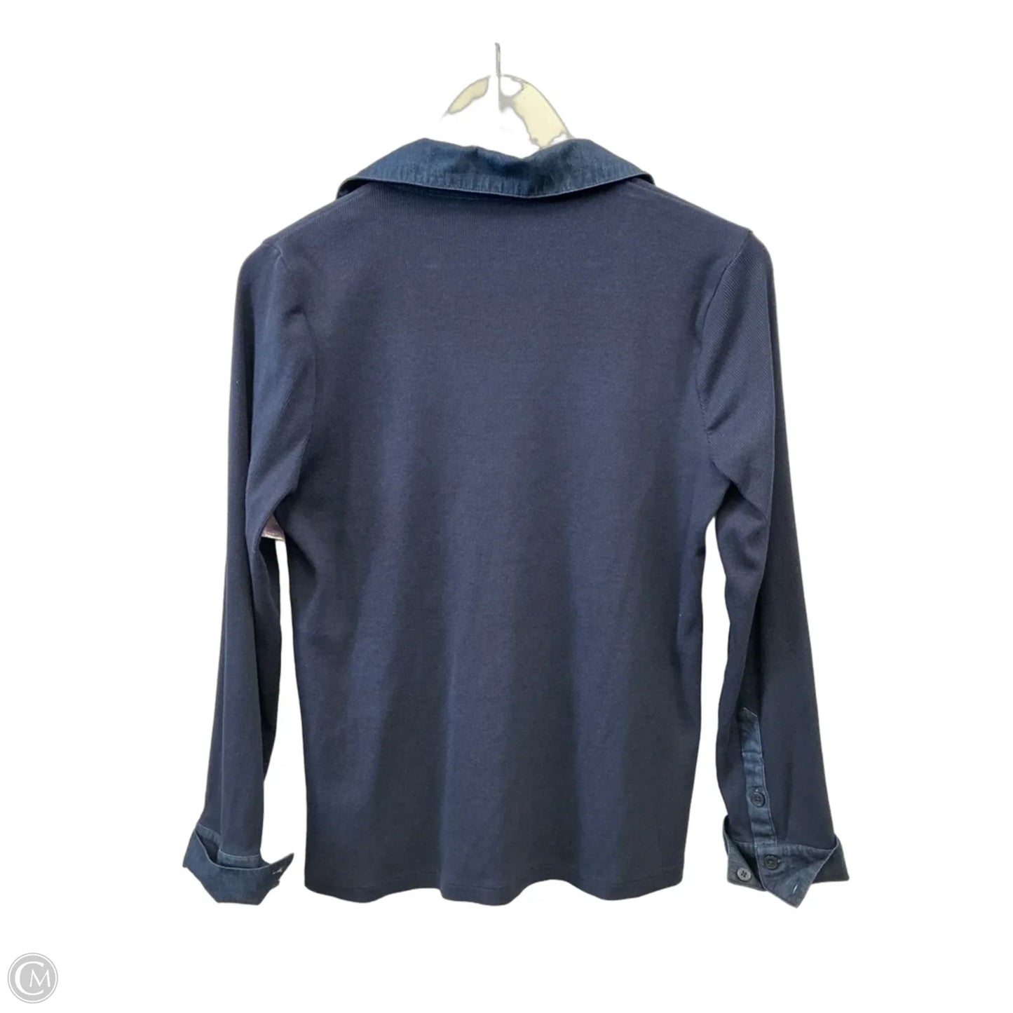 Top Long Sleeve By Chicos In Navy, Size: S
