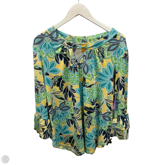 Top 3/4 Sleeve By Ruby Rd In Multi-colored, Size: 1x
