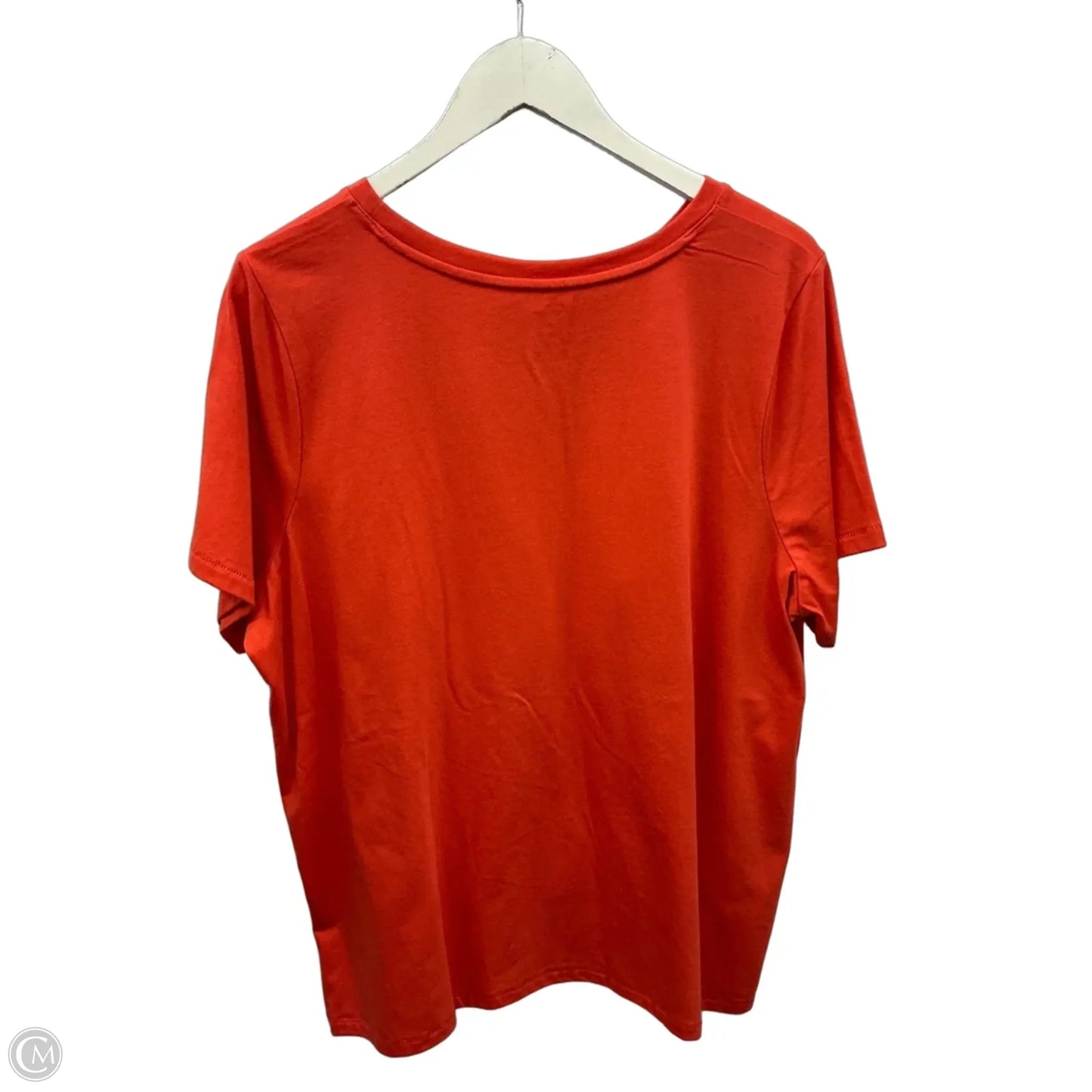 Top Short Sleeve By Sonoma In Orange, Size: 1x