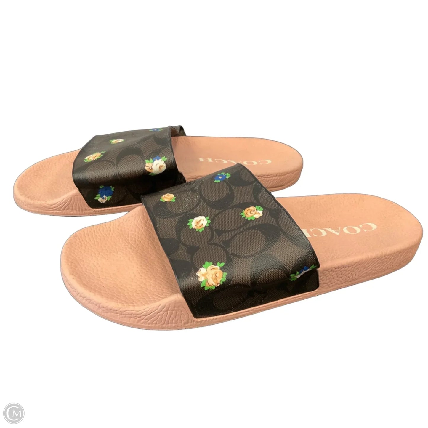 Sandals Designer By Coach In Brown & Pink, Size: 10