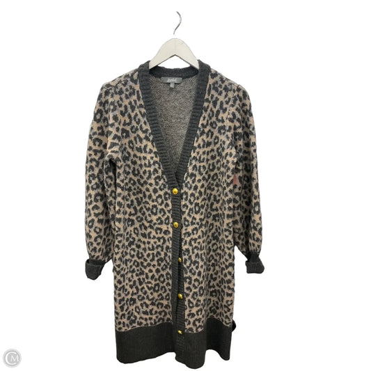 Sweater Cardigan By Marled In Animal Print, Size: S