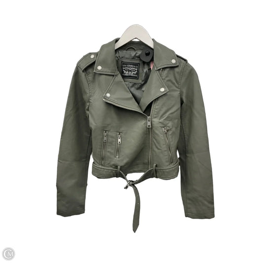 Jacket Moto By Levis In Green, Size: Xs