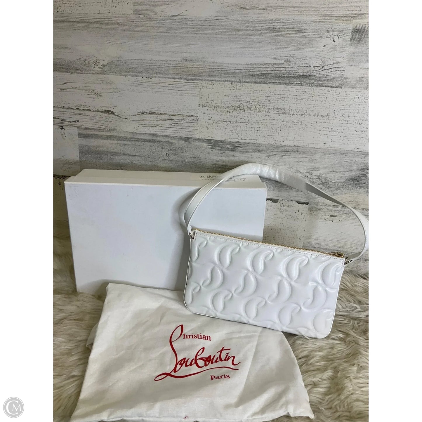 Handbag Luxury Designer By Christian Louboutin, Size: Medium