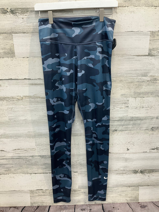 Athletic Leggings By Nike Apparel In Blue, Size: M