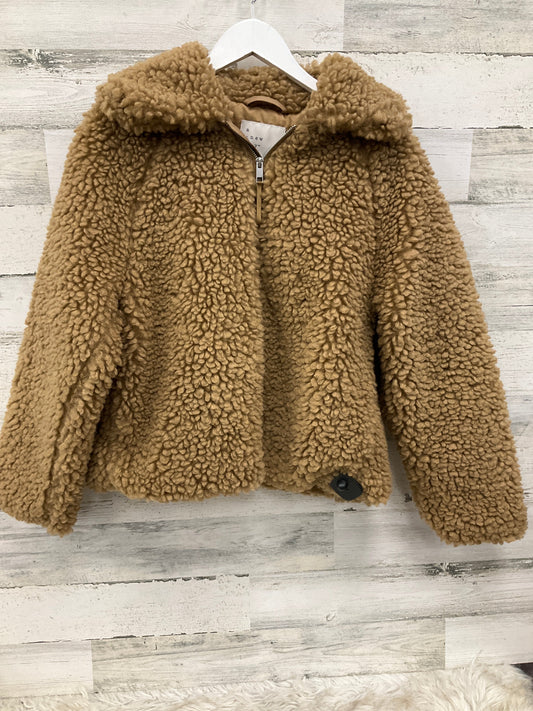 Jacket Faux Fur & Sherpa By A New Day In Tan, Size: S