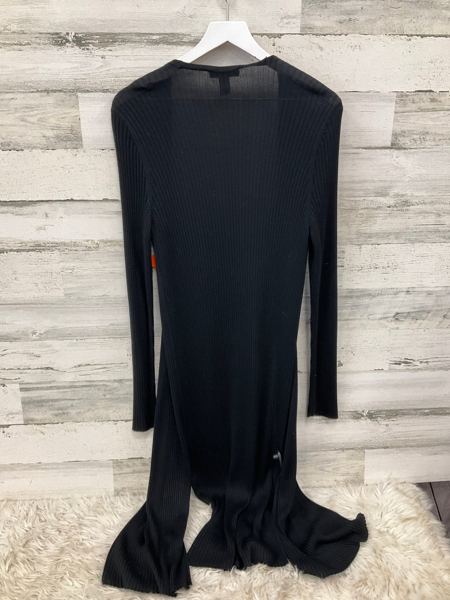 Sweater Cardigan By Inc In Black, Size: L
