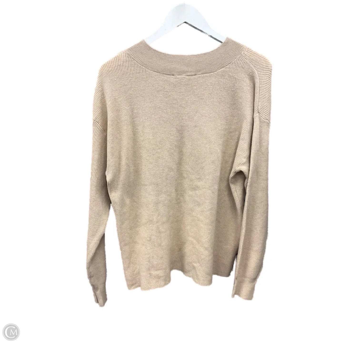 Sweater By Nine West Apparel In Tan, Size: L