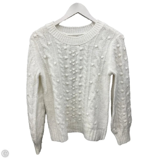 Sweater By Loft In White, Size: Xs