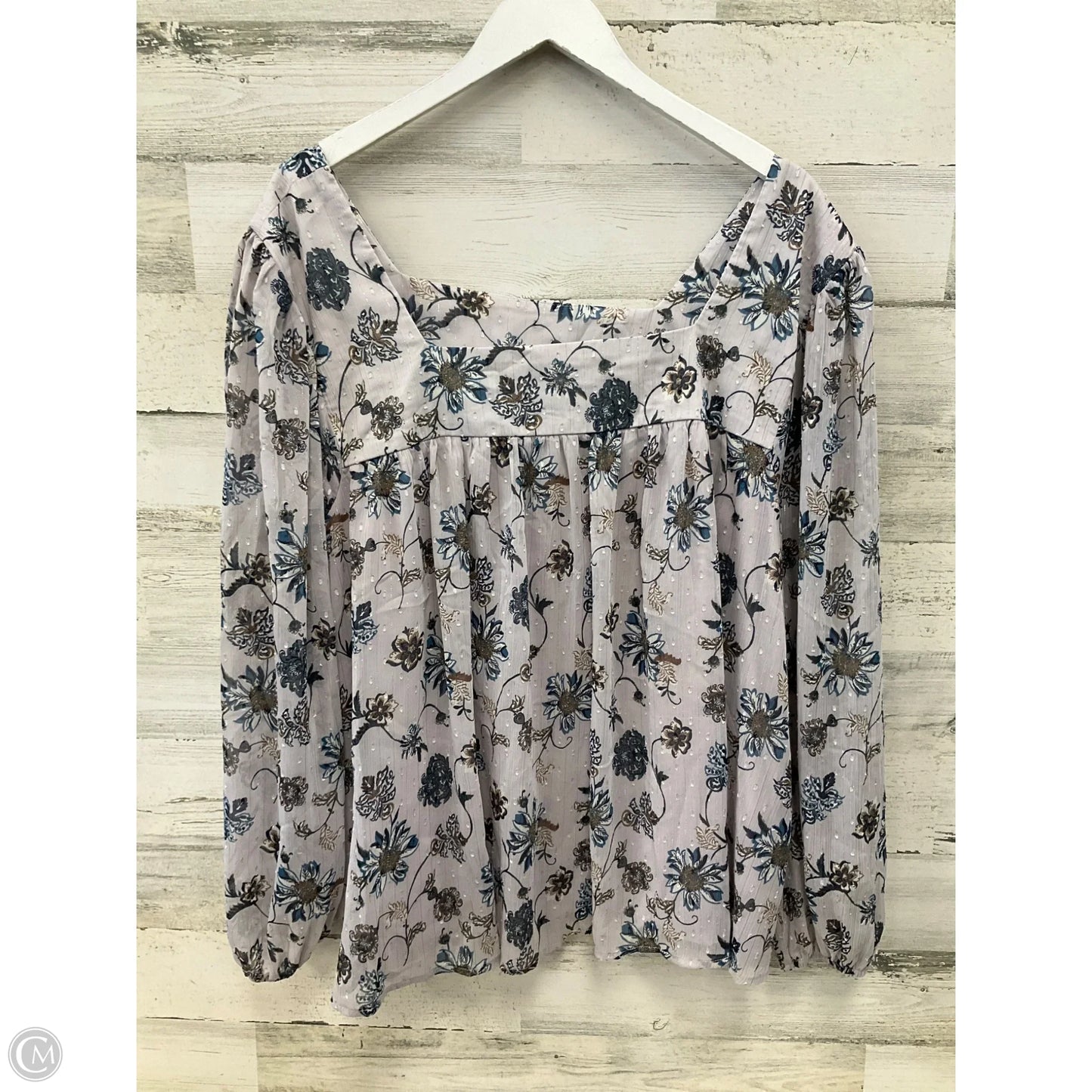 Top Long Sleeve By Ophelia Roe In Multi-colored, Size: 3x