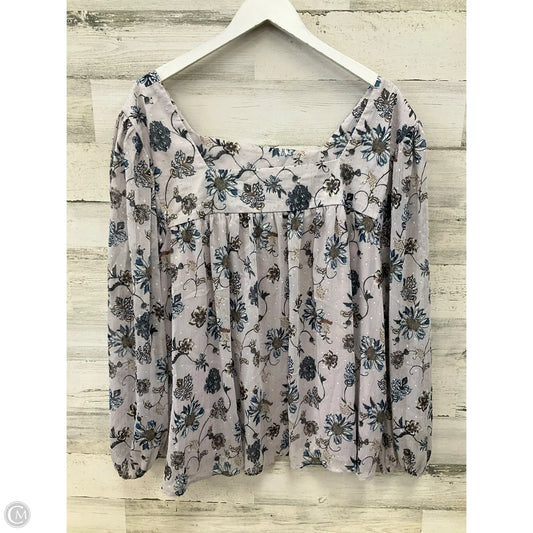 Top Long Sleeve By Ophelia Roe In Multi-colored, Size: 3x