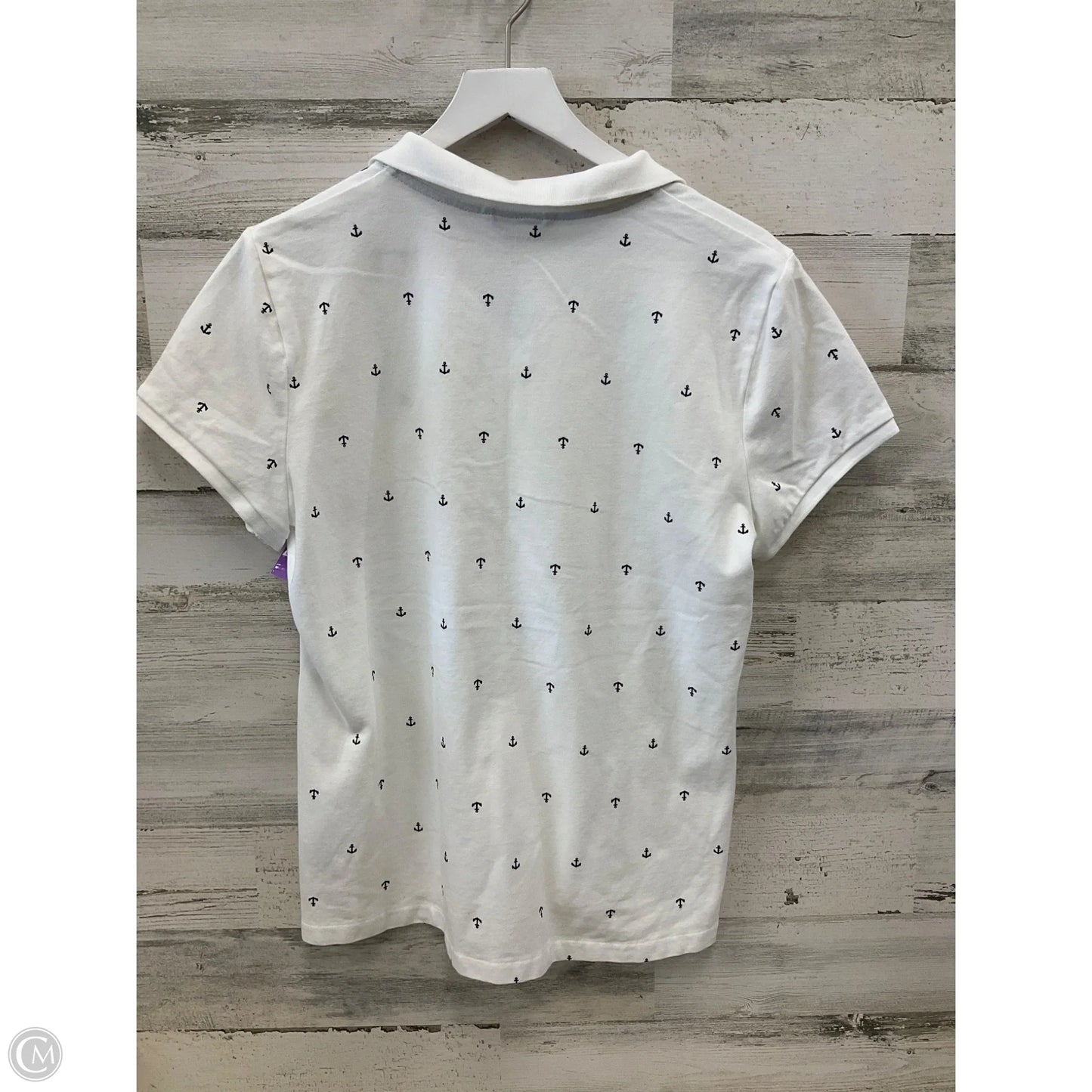 Top Short Sleeve By Nautica In White, Size: Xxl