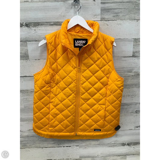 Vest Puffer & Quilted By Lands End In Gold, Size: M