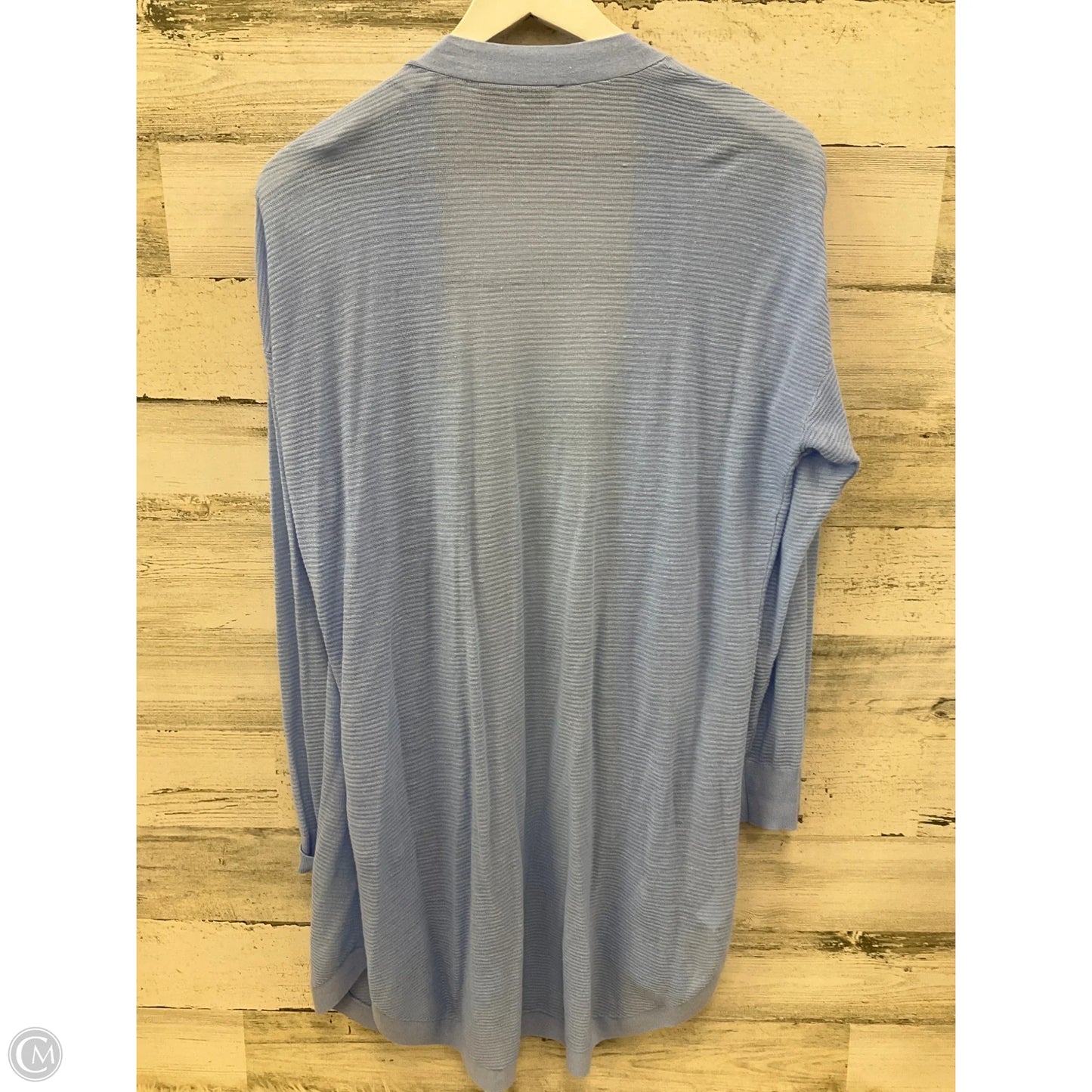 Sweater Cardigan By Loft In Blue, Size: M