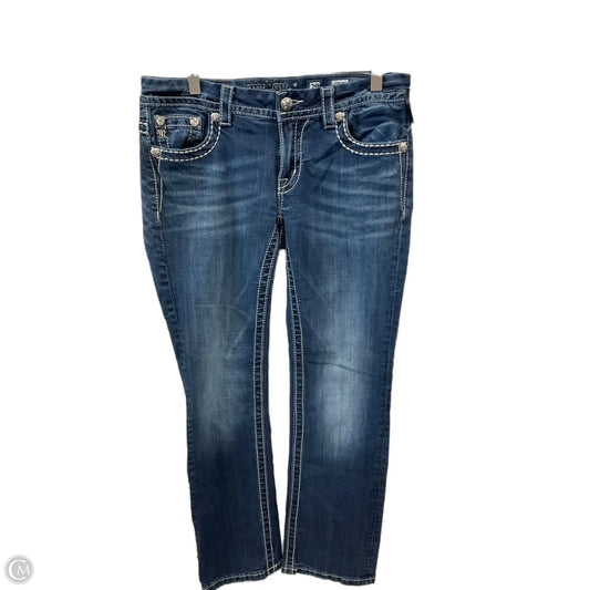 Jeans Cropped By Miss Me In Blue Denim, Size: 8